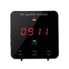 다기능 포름 알데히드 TVOC 가스 감지기 CO2 이산화탄소 대기 공기 미세먼지 측정기