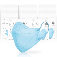 아에르 프로 방진 마스크 2급 아이스 블루 KA100N, 100개