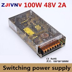 100W 스위칭 전원 공급 장치 48 2.A AC 110V-220V 입력-DC 48V 드라이버 LED 스트립 조명용 스위칭 전압 변압기