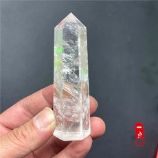 천연 원석 투명 크리스탈 힐링 스톤 수족관 공예품 1. 8-9cm 1개