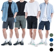 남성 여름용 시원한 쿨링 고무줄 밴딩 반바지