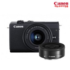 (U) 캐논 EOS M200+15-45mm+22mm kit 미러리스카메라, EOS M200+15-45mm kit 블랙