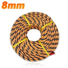 우수 로프 PE 안전로프 다용도 건설현장 8mm*125M, PE 안전로프 8mm*125M 1개