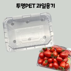 일회용 포장 pet 사각 투명 과일 용기 용품 방울토마토 딸기, 50개, 1개, 딸기 용기 500A-1