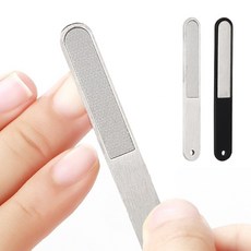스텐 네일파일 손톱 샌딩 케어 다듬기 정리도구, 블랙, 1개