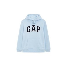 GAP Adults 갭 남성 22년 HOLIDAY 헤리티지 로고 후드 티셔츠_라이트 블루 879577