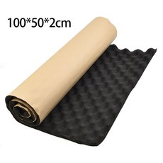 고무발포보온재 자동차 스튜디오 방음 코튼 단열 매트 웨이브 폼 음향 흡수 1 개 100x50cm, 1개