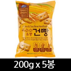 [영월농협] 동강마루 옥수수콩 건빵 200gx5봉, 1박스, 200g