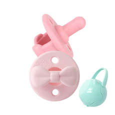 [잇지릿지] 휴대용케이스 증정-공갈젖꼭지2P, 핑크 세트