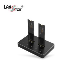 C타입 2베이 도킹스테이션 M2 NVME 하드 HDD 복사기 백업