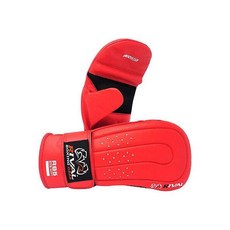 라이벌 글러브 복싱 권투 RIVAL Boxing RB5 Hook and Loop Leather Training Bag Mitts - Red, XL, 1개