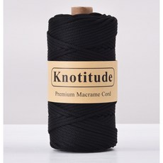 300g 마크라메 폴리 4mm KNOTITUDE 코드 뜨게 스터 원사, 28, 1개
