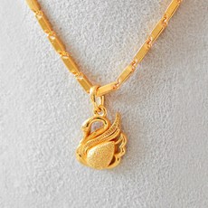 뷰띵 24K 순금 22.5g 백조 목걸이