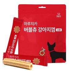 펫생각 하루치카 톱니형 강아지 덴탈 껌 치석제거 구취 입냄새 제거 소형견 중형견 21개입, 버블츄 소형 1개 (21개입) [DBS_0001], 168g, 1개 - 펫생각하루치카