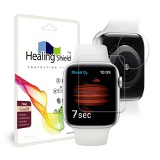 애플워치6 44mm 프라임 고광택 액정보호필름 2매 심박센서 2매, 단일상품, 단일상품