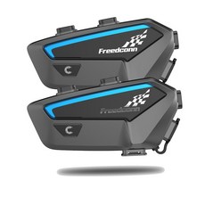 오토바이 블루투스Freedconn-FX 바이크 오토바이 헬멧 헤드셋 블루투스 5.0 인터콤 라이더 FM 라디오 커뮤, 03 2pcs white, [03] 2pcs white