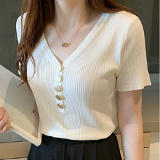 v넥티셔츠