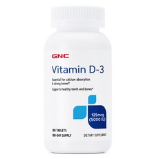 GNC 비타민 D 5000 IU (180타블렛), 단품
