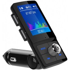 미국배송 Ilokey Bluetooth FM Transmitter for Car 1.8" 컬러 화면 디스플레이 무선 핸즈프리 무선 송신, 1