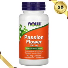 나우푸드 패션플라워 추출물 350mg 90 베지 캡슐 식물성 비건 이뮨 허브 글루텐프리, 1개, 90개