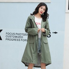 예쁜여성레인코트