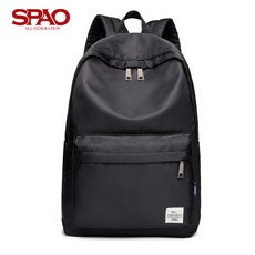 SPAO 배낭 여성 한국어 버전 캐주얼 배낭 남성 컴퓨터 가방 고등학생 여행 가방 대용량 여행 가방 여성