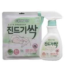 컴배트 진드기싹 스프레이290ml+시트4개입, 1세트