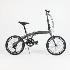 서브루나 미니벨로 접이식 자전거 경량 가벼운 폴딩 20인치 시마노 7단 반조립, 티타늄그레이