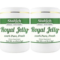 미국 Stakich 로얄젤리 순수 로열젤리 생로얄제리 2kg, 1개