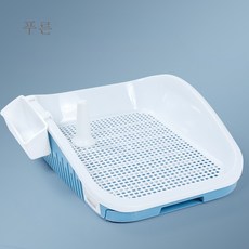 서랍형 개화장실 중 강아지 자동 물타기 요강 똥싸개 변기띠 수납함 애견, 블루, 서랍 형 개 화장실 보관함