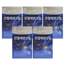 Lifill 라이필 관절에쎈크릴 600mg x 30캡슐 크릴오일 히알루론산 아스타잔틴 3중 복합물, 5개, 30정