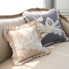 린넨레이스쿠션