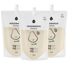 모두바른 무실리콘 임산부 샴푸 출산후 약산성 저자극 자연유래 항염 샴푸, 3개, 500ml