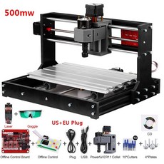 선반기계 MCT 밀링 조각 레이저 조각사 목재 CNC 3018 미니 GRBL DIY 용, 미국 EU 500W 레이저