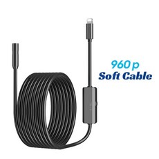 아이폰 애플 라이트닝 8MM 자동차용 내시경 카메라 IP68 방수 8led iOS, 1개, 1개입