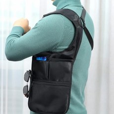 차징샵유통 보안 경호 배달 숄더형 지갑 경호원 파우치 매쉬