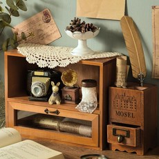 빈티지우드수납함