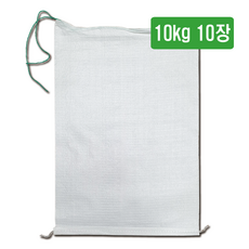마대자루 쌀포대 자루 A급 10kg, 10장, 화이트 10장, 화이트