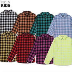 탑텐키즈 TOPTEN KIDS NC08 플란넬 체크셔츠 MKA4WC3911 B (6220170)