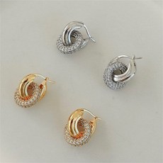 24k순금큐빅귀걸이