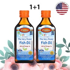 칼슨 키즈 노르웨지안 오메가3 비타민E 액상 200ml 80회 분 오렌지맛 x 2병, 2개