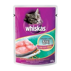위스카스 성묘용 파우치(참치) 85g 캔간식