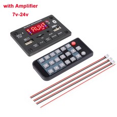 플레이어 JX-818BT 블루투스 MP3 2x40W 충전 통화 녹음 디코더 보드 전력 증폭기 FM 모듈 1A USB, [01] Black, 01 2x40W Amplifier