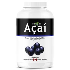 [대용량] 브라질 아사이 맥스 500mg 200 식물성 캡슐, 1개, 200정