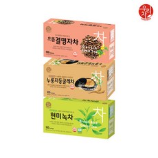 송원 현미녹차 +누룽지둥굴레차 +으뜸결명자차 (300T) 탕비실, 1개, 300개입