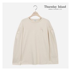 [백화점매장 정품출고] 써스데이아일랜드 블라우스 [Thursday Island] 여성 퍼프 소매절개 티셔츠(T212MTS131W)