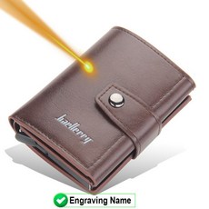 rfid blocking protection men id 신용 카드 홀더 지갑 가죽 금속 알루미늄 비즈니스 bank card case creditcard cardholder