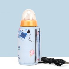 couyor 휴대용 젖병 워머 usb 젖병커버, 블루, 1개