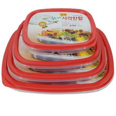 투에이산업 찬합 찬통 밀폐용기 업소용반찬통 보관용기 칸칸이찬통 찬통 찬기 캠핑용품 도시락, 찬합_대6칸, 1개