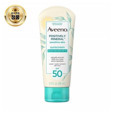 Aveeno 아비노 미네랄 민감성 데일리 선스크린 로션 SPF 50 여행용 사이즈 3 fl. oz X 2세트, 1개